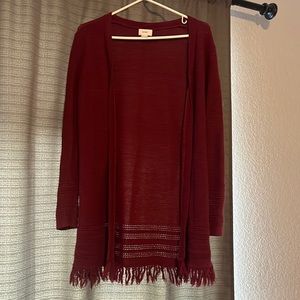 Cute Old Navy Cardigan with frilled bottom